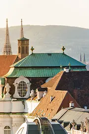 Вид над крышами Вены