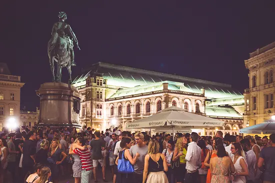 Party with the Vienna State Opera as a backdrop