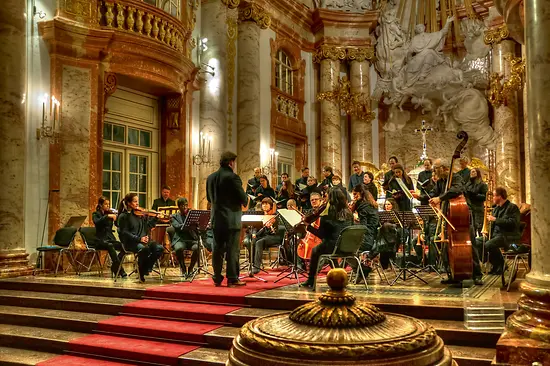 Orchester in der Karlskirche