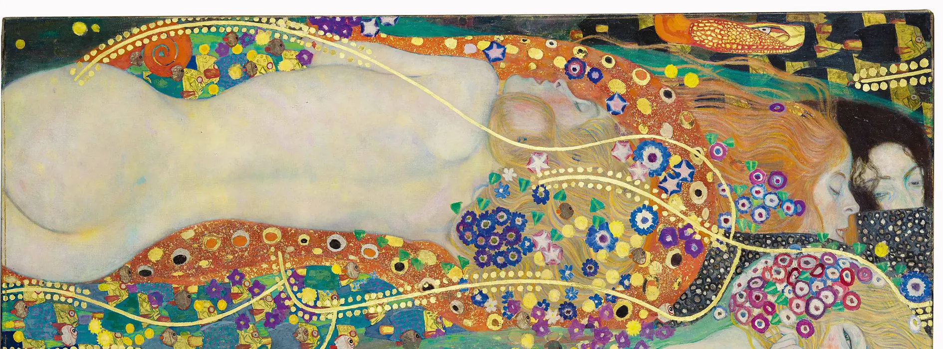 Pintura de Gustav Klimt, Serpientes de agua II