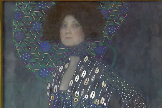 Gustav Klimt: Portrét Emilie Flöge (1902)