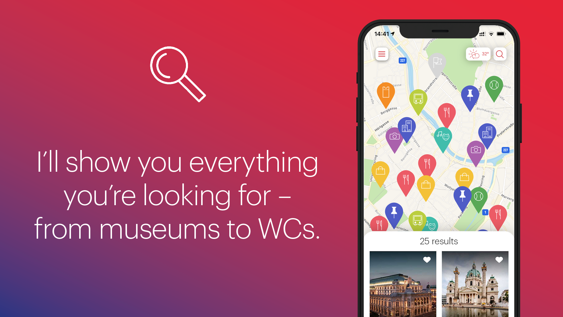 Aplikace ivie City Guide App – Mapa