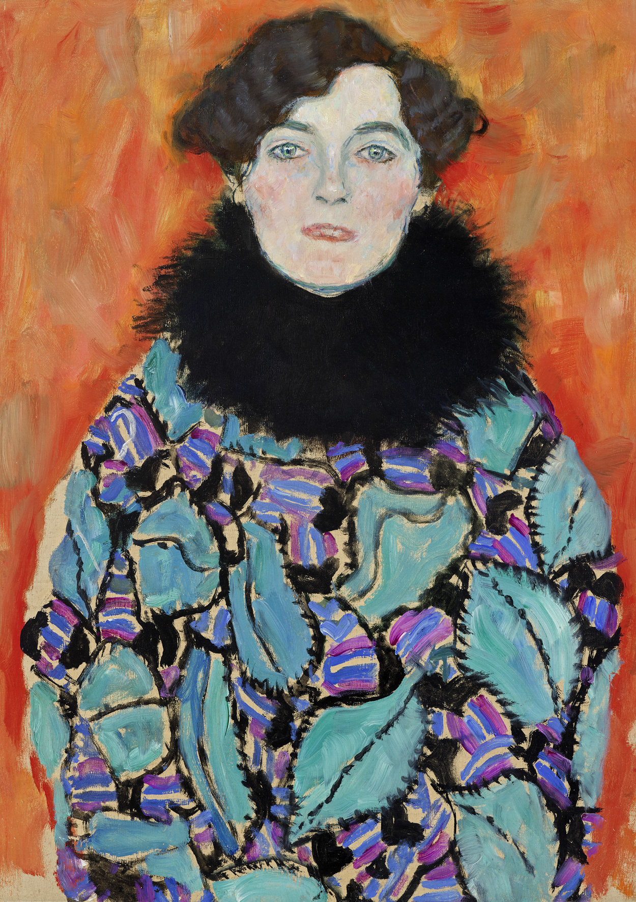Painting by Gustav Klimt, Johanna Staude (1917/1918)