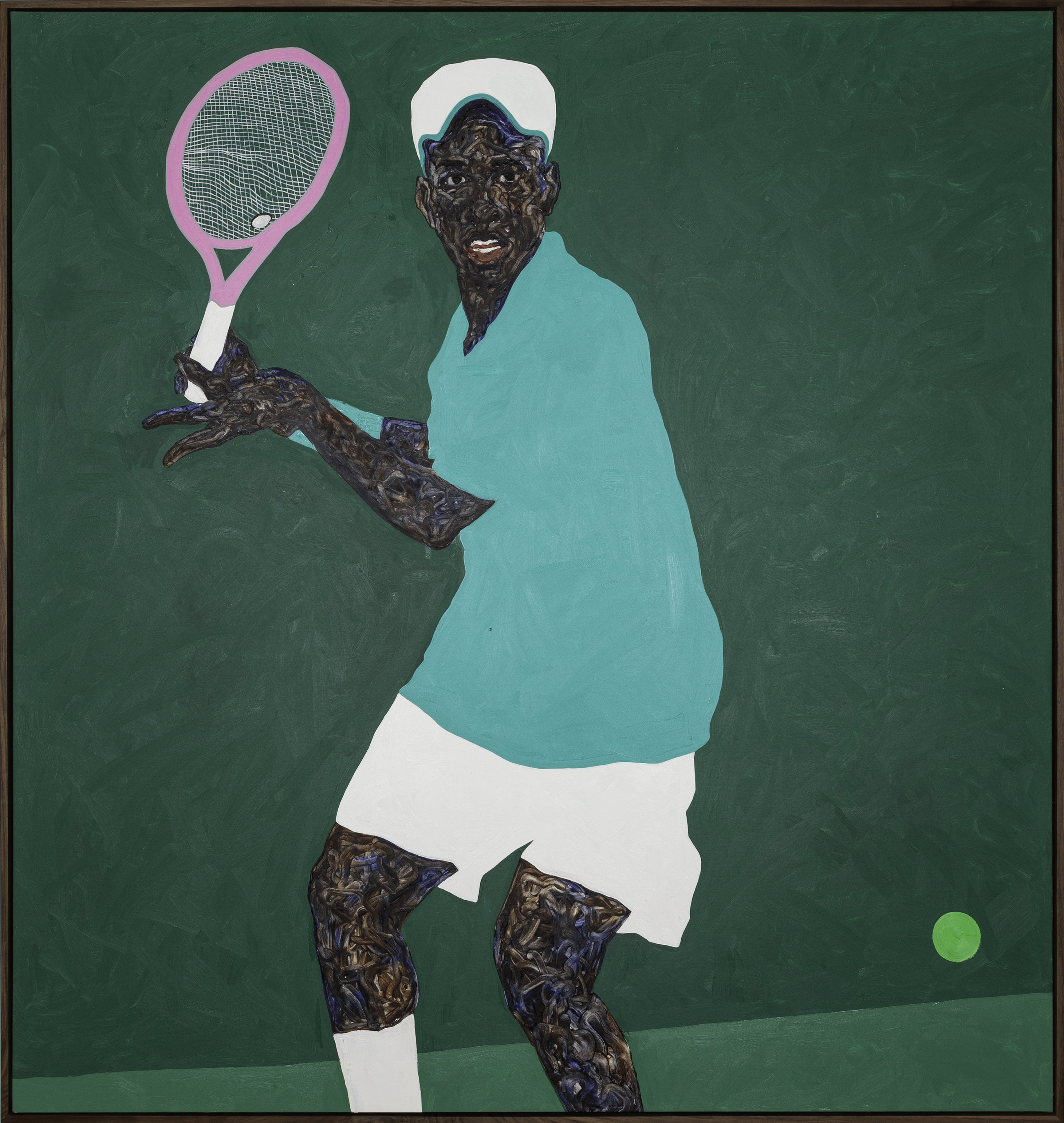 Painting by Amoako Boafo: MR. PALM – GREEN WRISTBAND, 2022