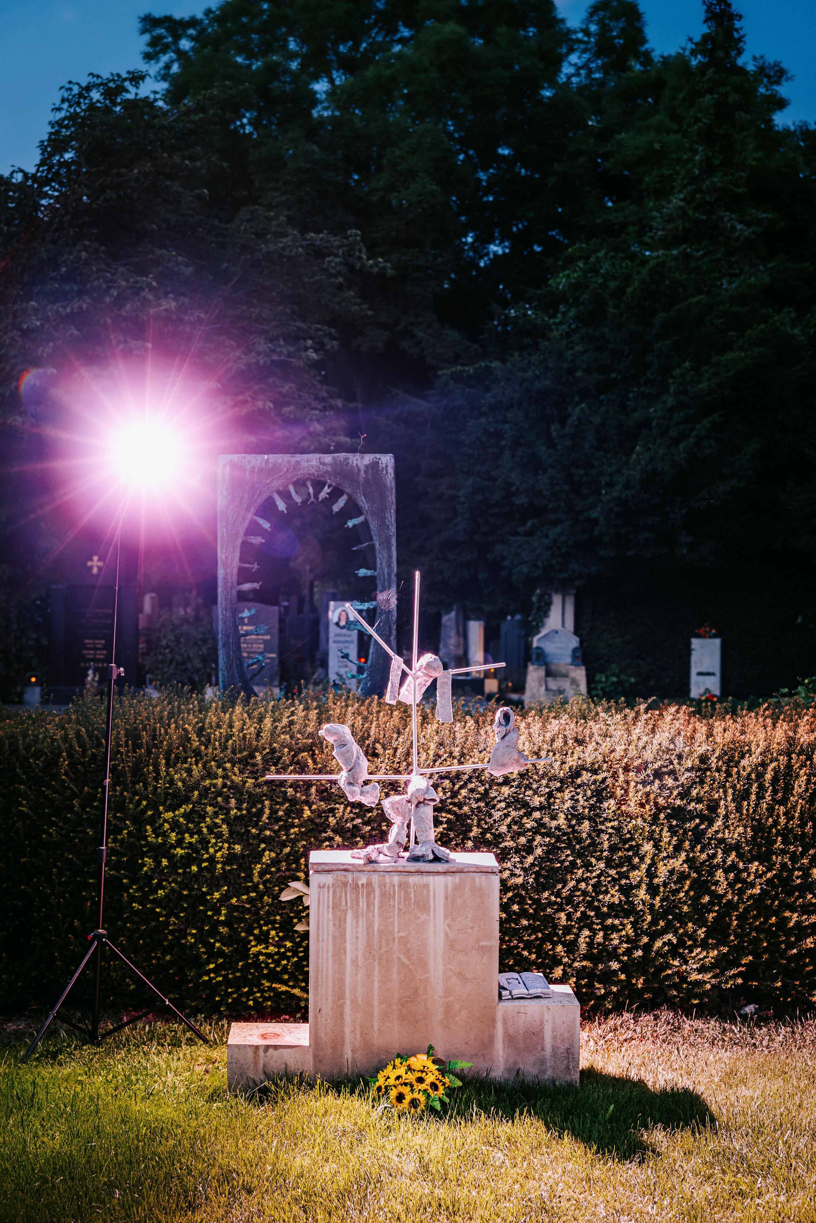 La tomba di Maria Lassnig al Cimitero Centrale di Vienna