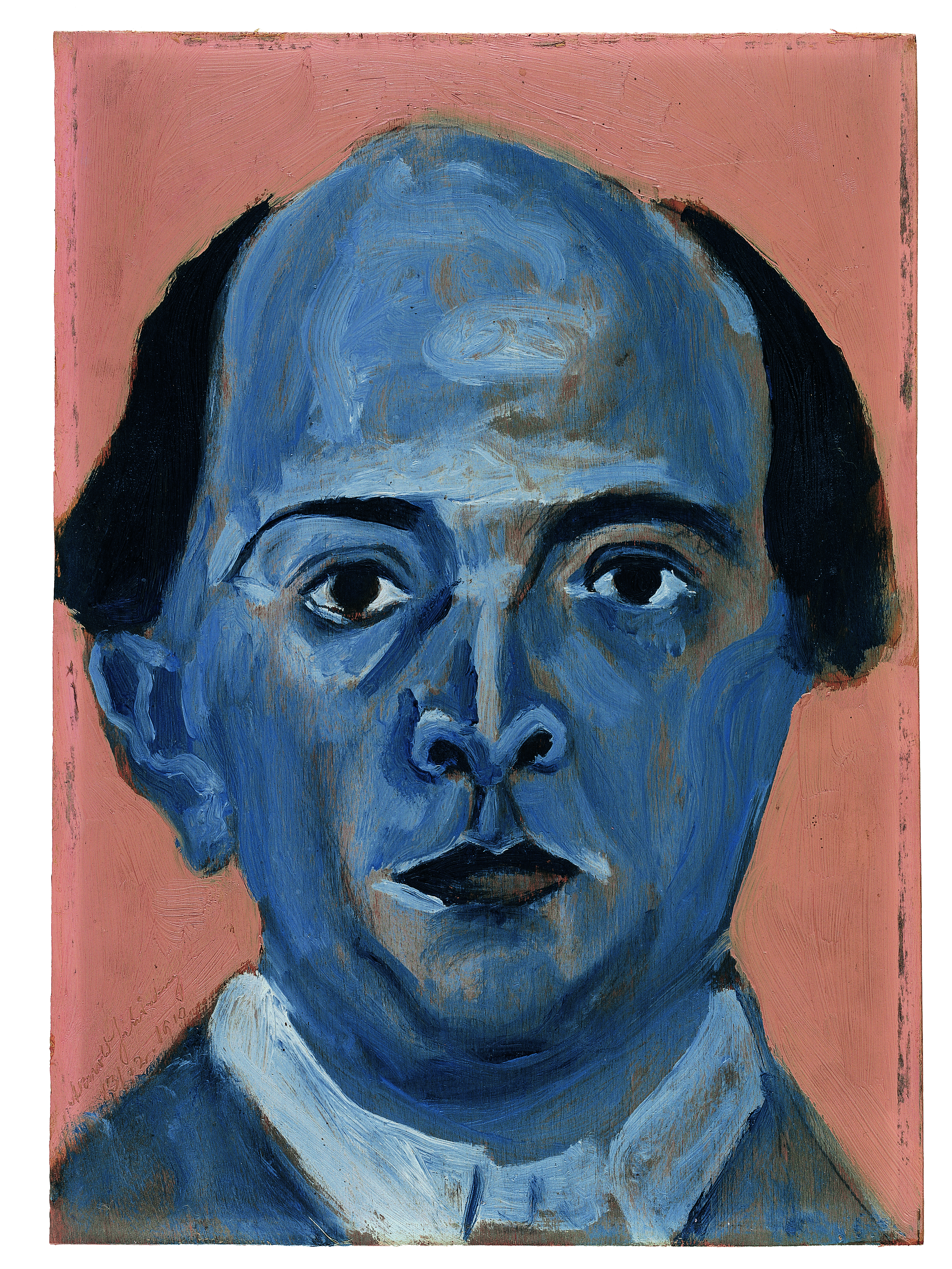 Arnold Schönberg - blaues Selbstportrait 1910