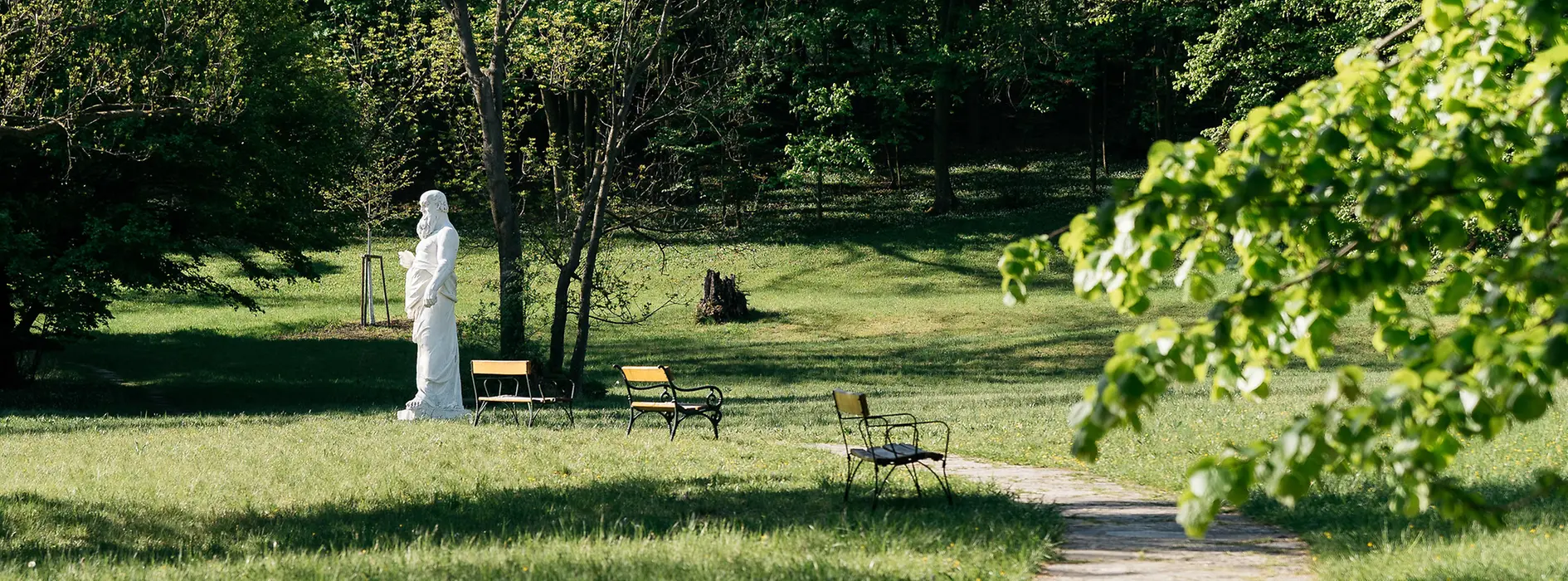 Pötzleinsdorf Palace Park, walking path