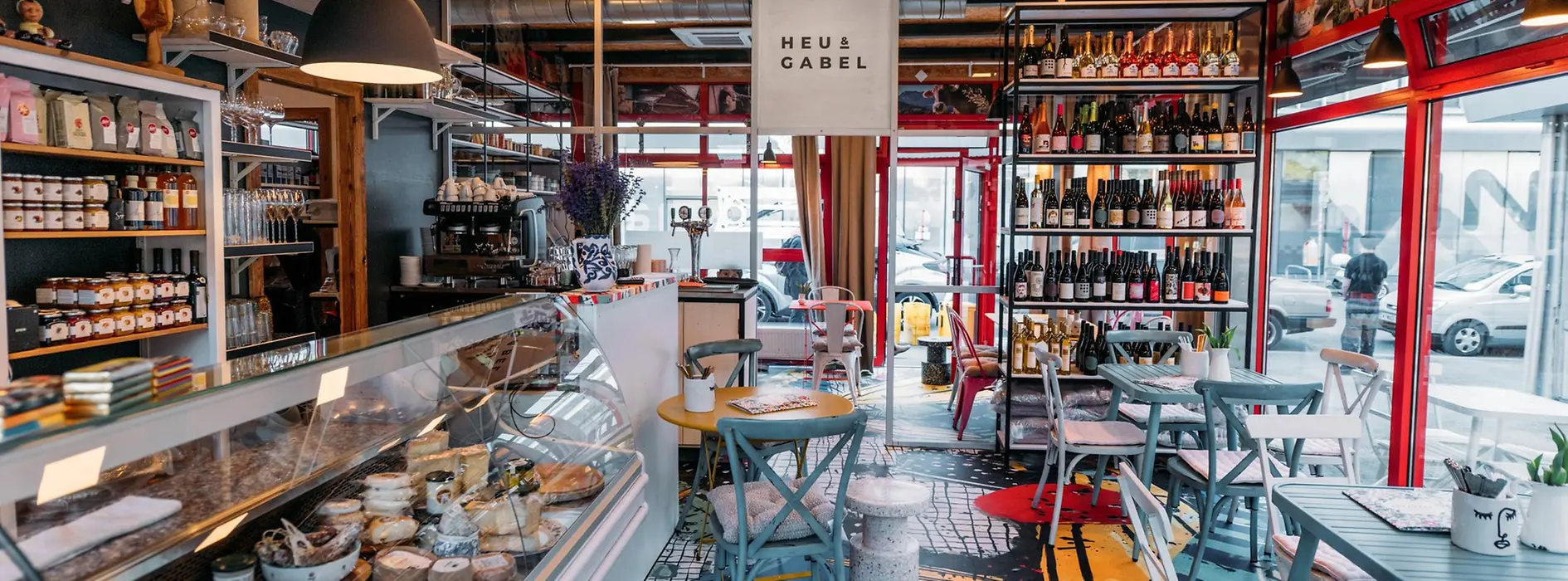 View of the restaurant from inside