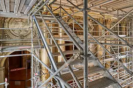 View from the scaffolding of Gustav Klimt’s ceiling paintings