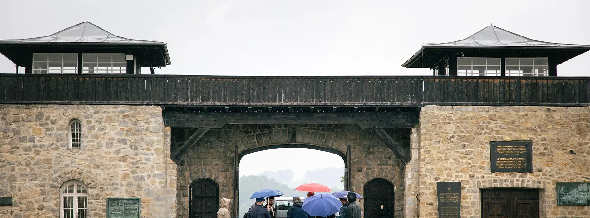 Exterior view of the Mauthausen concentration camp memorial site