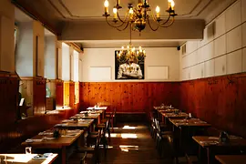 Interior view of a Viennese restaurant