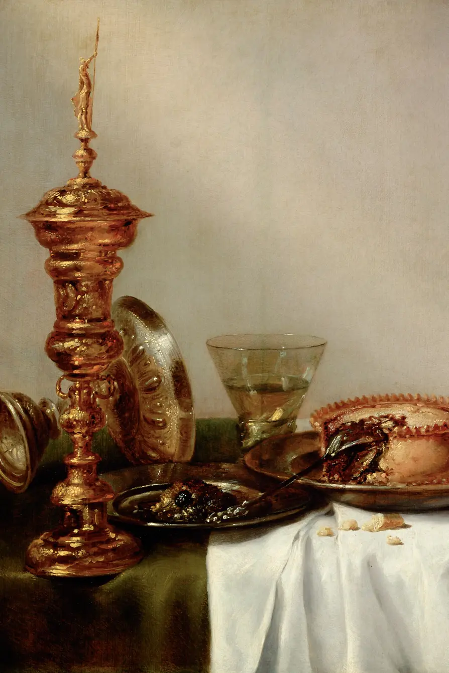 Nature morte au petit-déjeuner, peinture de Willem Claesz Heda