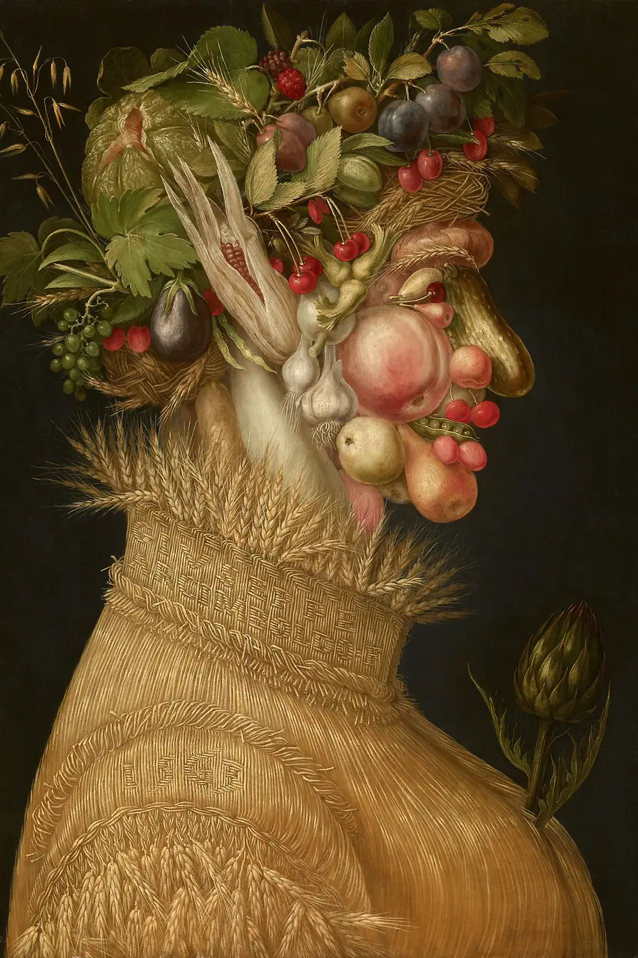 L'été, peinture de Guiseppe Arcimboldo