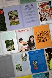 Vienna, Intl. | 2026: Collage der Storys aus dem Magazin