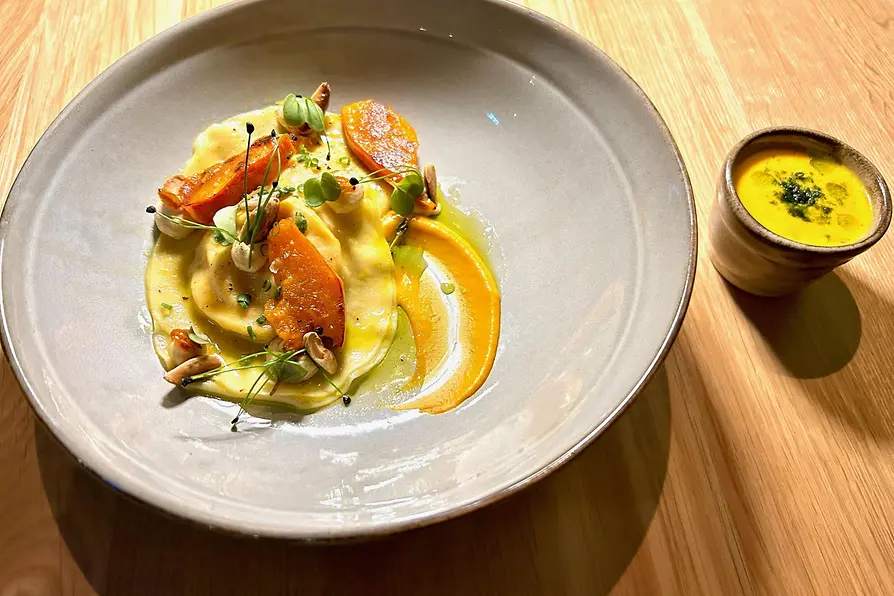 Pumpkin ravioli