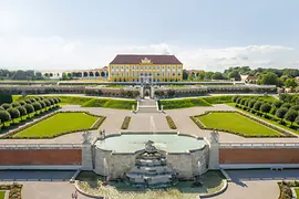 Aerial view of Schloss Hof palace