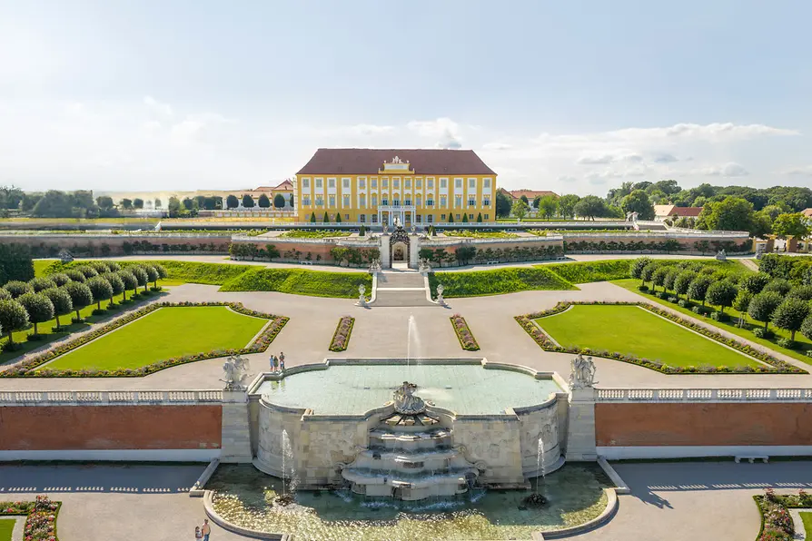 Luftaufnahme Schloss Hof