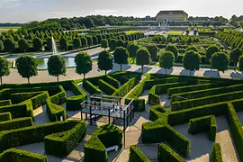 Aerial view of Schloss Hof palace