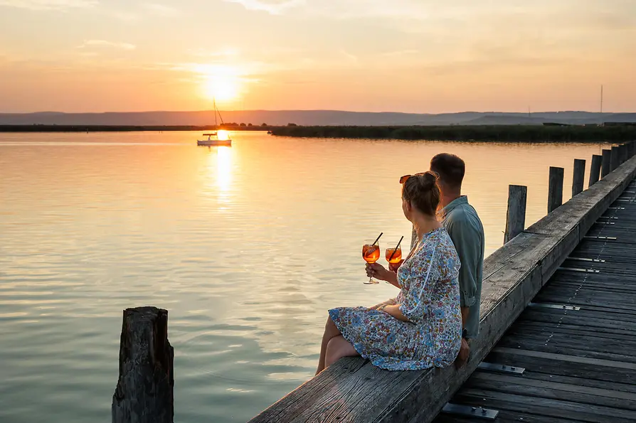 Pärchen im Strandbad