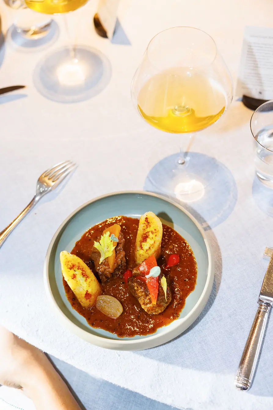 Gulasch im Restaurant Steirereck