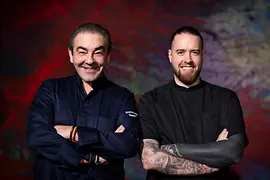 Lo chef stellato Juan Amador e il capo cuoco David Fleckinger