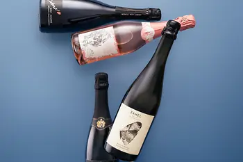 Sparkling wine bottles from Vienna