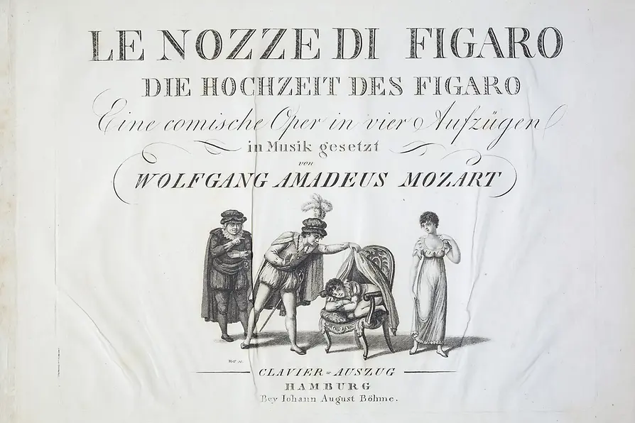 Piano reduction of Wolfgang Amadeus Mozart's The Marriage of Figaro