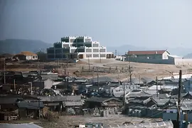 Fotografie des Kirche und Seelsorgezentrum Daegu im Jahr 1965