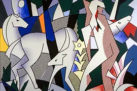 Kunstwerk von Roy Lichtenstein, Forest Scene, 1980