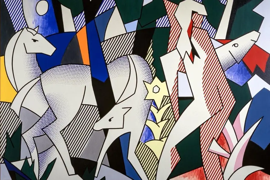 Artwork by Roy Lichtenstein, Forest Scene, 1980
