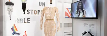 Ausstellung mit Objekten zum ESC von Conchita Wurst im Haus der Geschichte
