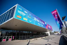 Wiener Stadthalle: Branding für den Eurovision Song Contest 2026