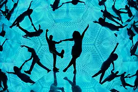 Walk in Kaleidoskop im Museum der Illusionen