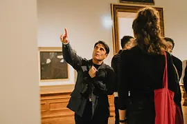 Der italienische Sänger Sal Da Vinci im Schloss Belvedere