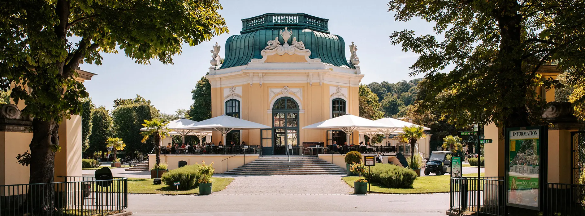 Cafe Restaurant Kaiserpavillon, Außenansicht