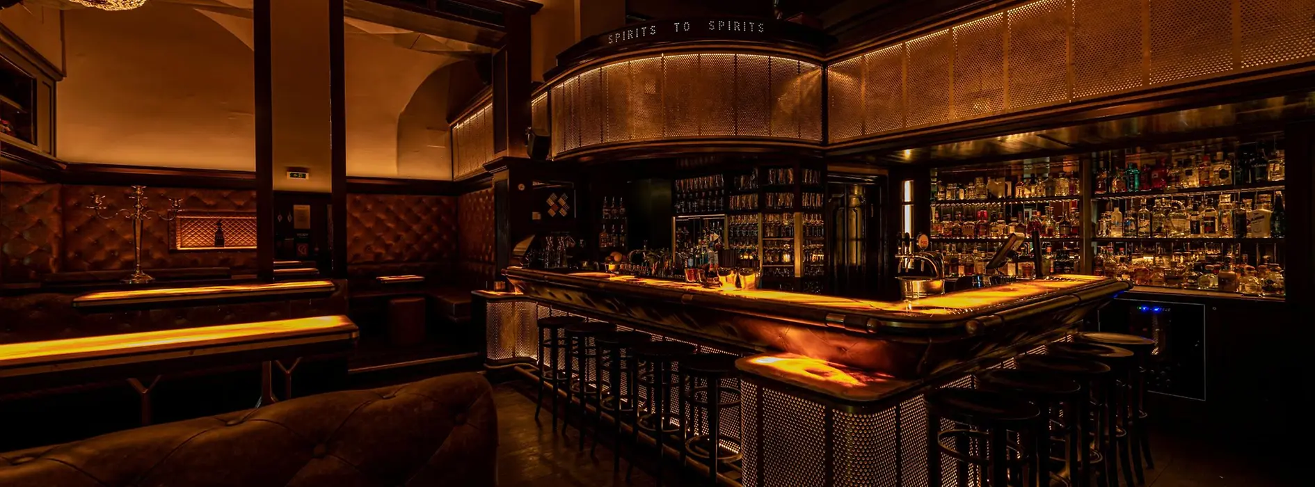 Interior view of a cocktail bar