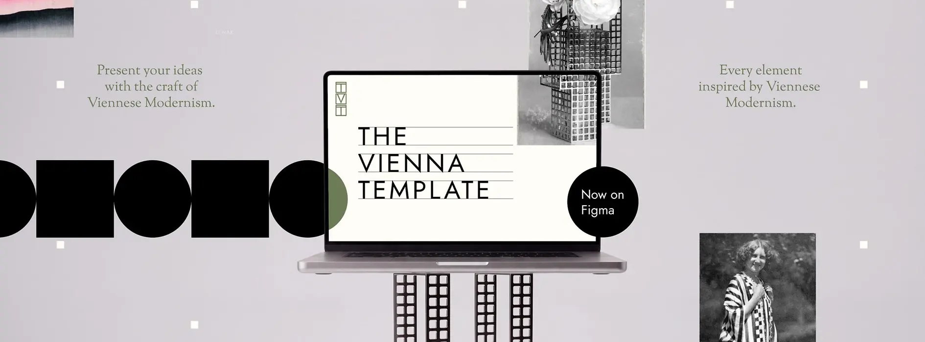 Header mit Text "The Vienna Template"
