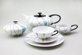Service à thé en porcelaine