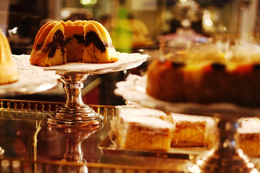 Various cakes at Café Demel 