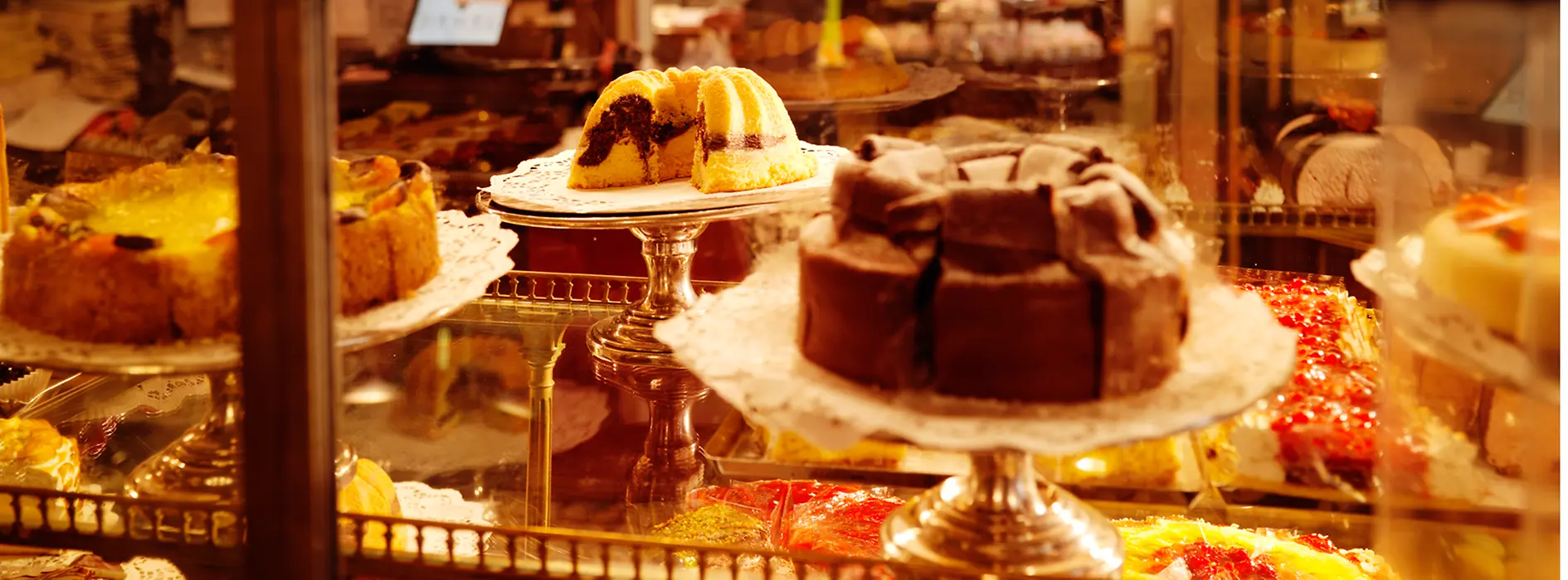 Various cakes at Café Demel 