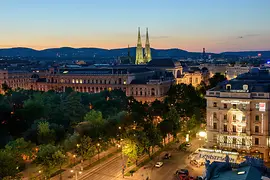 University, Votive Church and Café Landtmann