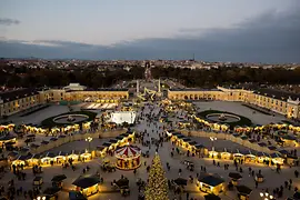 Mercado navideño delante del Palacio de Schönbrunn