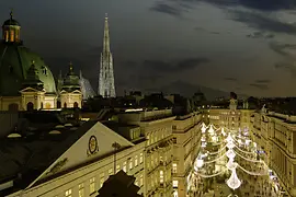Wien, Weihnachtsbeleuchtung, Am Graben