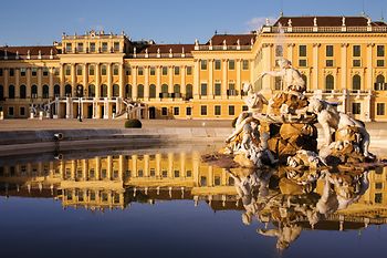 Schönbrunn Palace with pond 