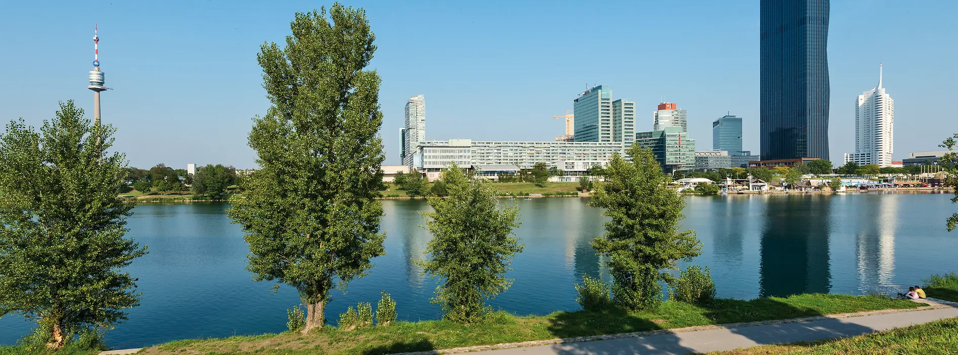 Vista sull’isola del Danubio