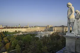 Hofburg sur la Heldenplatz 