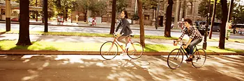 Ciclistas en la Ringstrasse