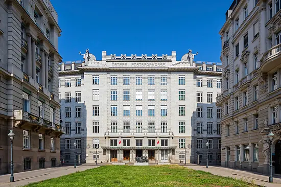 Österreichische Postsparkasse (Palazzo della Cassa di risparmio postale austriaca) di Otto Wagner 