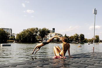 Swimming at the Old Danube