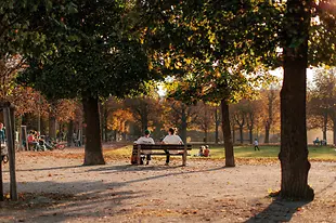 Gente en el Augarten
